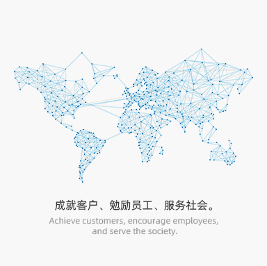 成就客戶(hù)、勉勵(lì)員工、服務(wù)社會(huì)。